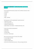 BCOT Exam 2025&sol;2026 &ndash; Verified Questions and Correct  Answers 