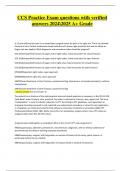 CCS Practice Exam Questions & Answers &vert; 82 Questions with 100&percnt; Correct Answers &vert; Verified &vert; Updated 2024&sol;2025