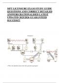 MFT LICENSURE EXAM STUDY GUIDE  QUESTIONS AND CORRECT DETAILED ANSWERS &vert;RATIONALISED LATEST UPDATED 2025&sol;2026 GUARANTEED SUCCESS&excl;&excl;&excl;