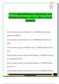 &lpar;CPFS&rpar; CERTIFIED PROFESSIONAL FOOD SAFETY EXAM PACKAGE DEAL QUESTIONS AND VERIFIED DETAILED ANSWERS &vert; 100&percnt; GUARANTEED PASS &vert; ALREADY GRADED A&plus;