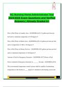 North Carolina Nursing Home Administrator Test 2025&sol;2026 &ndash; 200&plus; Verified Questions & Answers &vert; Facility Regulations&comma; Staffing&comma; Meds & Resident Care