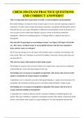 CHEM 350 EXAM PRACTICE QUESTIONS AND CORRECT ANSWERS&excl;&excl;