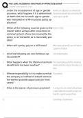 PSI&colon; LIFE&comma; ACCIDENT&comma; AND HEALTH PRACTICE EXAM