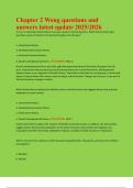 Chapter 2 Wong questions and  answers latest update 2025&sol;2026 