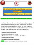 NR 509 &sol; NR509 Advanced Physical Assessment  Midterm Exam  Questions with Verified Answers - Chamberlain 