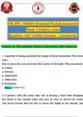NR 509 &sol; NR509 Advanced Physical Assessment  Week 3 Midterm Exam  Questions with Verified Answers - Chamberlain
