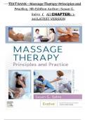 TEST BANK - Massage Therapy-Principles and Practice&comma; 7th Edition Author&semi; Susan G&period; Salvo &lpar; All CHAPTERs 1-30&rpar;LATEST VERSION