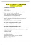 PSYC 375 EXAM 4 QUESTIONS AND CORRECT ANSWERS&excl;&excl;
