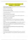 PSYC 375 EXAM 3 QUESTIONS AND CORRECT ANSWERS&excl;&excl;