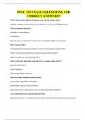 PSYC 375 EXAM 2 QUESTIONS AND CORRECT ANSWERS&excl;&excl;