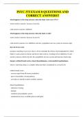 PSYC 375 EXAM 8 QUESTIONS AND CORRECT ANSWERS&excl;&excl;