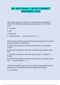 NU 650 EXAM 3 WITH CORRECT ANSWERS 2025