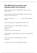 BSC2086 Final Exam Study Guide Questions With Correct Answers 