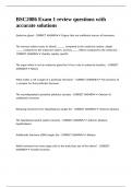 BSC2086 Exam 1 review questions with accurate solutions