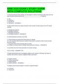 KINE 2115 EXAM 1 STUDY GUIDE WITH COMPLETE SOLUTIONS