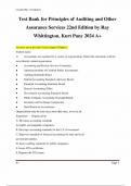 Test Bank For Principles of Auditing and Other Assurance Services 22nd Edition by Ray Whittington&comma; Kurt Pany