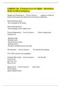 CAMATA Cht&period; 3 Patient Care In Flight &ndash; Questions With Verified Solutions
