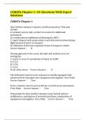 CAMATA Chapter 1&ndash;10&colon; Questions With Expert Solutions