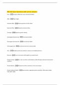 BSC 101 Exam Questions with correct answers 