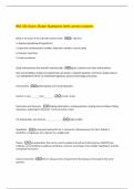BSC 101 Exam 1Exam Questions with correct answers 