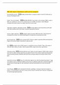 BSC 101 exam 2 Questions with correct answers 