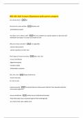 BSC 101 Unit 3 exam 2Questions with correct answers 