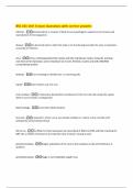 BSC 101 Unit 3 exam Questions with correct answers 