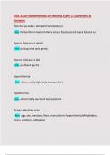 NSG 3100 Fundamentals of Nursing Exam 2&colon; Questions & Answers&colon; Latest Updated