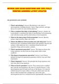 MICROB 3200 EXAM QUESTIONS AND 100&percnt; FULLY VERIFIED ANSWERS LATEST UPDATED