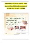 Test Bank For Illustrated Anatomy of the Head and Neck 6th Edition by Fehrenbach &vert;&vert; All Chapters 1 &ndash; 12 &vert;&vert;Complete