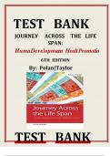 Test Bank for Journey Across the Lifespan &lpar;6th Edition&rpar; - Polan & Taylor &lpar;2026&rpar;