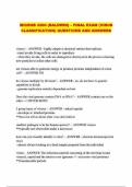 MICROB 3200 &lpar;BALDWIN&rpar; &ndash; FINAL EXAM &lpar;VIRUS CLASSIFICATION&rpar; QUESTIONS AND ANSWERS