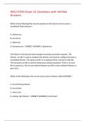 WGU D330 Exam 41 Questions with Verified Answers&comma;100&percnt;CORRECT