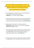 Mechanics NEIEP Verified Multiple Choice and  Conceptual Actual Emended Exam Questions With  Reviewed 100&percnt; Correct Detailed Answers  Guaranteed Pass&excl;&excl;Current Update 