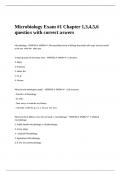 Microbiology Exam -1 Chapter 1&comma;3&comma;4&comma;5&comma;6 questions with correct answers&period;