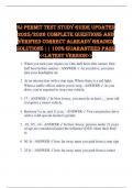 NJ Permit Test STUDY GUIDE UPDATED 2025&sol;2026 COMPLETE QUESTIONS AND VERIFIED CORRECT ALREADY GRADED SOLUTIONS &vert;&vert; 100&percnt; GUARANTEED PASS <<LATEST VERSION>>
