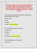 CDFA IPM LICENSE TEST FINAL EXAM CURRENTLY  TESTING COMPLETE EXAM QUESTIONS WITH  DETAILED VERIFIED ANSWERS WITH RATIONALES   &lpar;100&percnt; CORRECT ANSWERS&rpar; &sol;ALREADY&plus;&sol; LATEST  EXAM&excl;&excl;&excl;