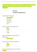 HESI A2 Science &ndash; Anatomy and Physiology Exam Questions and Verified Answers &lpar;2025&sol;2026 Update&rpar;
