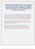 ATI PN EXIT EXAM NEWEST 2025 ACTUAL EXAM  WITH COMPLETE QUESTIONS AND CORRECT  DETAILED ANSWERS &lpar;VERIFIED ANSWERS&rpar;  ALREADY GRADED A&plus; &vert; GUARANTEED PASS &vert;  PNATI EXIT EXAM 2025 