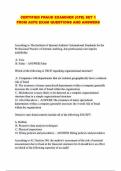 CERTIFIED FRAUD EXAMINER &lpar;CFE&rpar; SET 1 FROM ACFE EXAM QUESTIONS AND ANSWERS