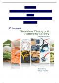 TEST BANK - Nutrition Therapy and Pathophysiology&comma; 4th Edition by Nelms &comma; All 25 Chapters Covered&comma; Verified Latest Edition