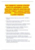 D425 Chemistry Lessons Overview OBJECTIVE ASSESSMENT UPDATED 2025&sol;2026 COMPLETE QUESTIONS AND VERIFIED CORRECT ALREADY GRADED SOLUTIONS &vert;&vert; 100&percnt; GUARANTEED PASS <<LATEST VERSION>>