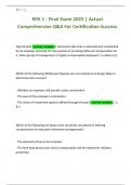 RPA 1 - Final Exam 2025 &vert; Actual Comprehensive Q&A For Certification Success