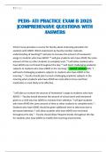 PEDS- ATI PRACTICE EXAM B 2025 &vert;COMPREHENSIVE QUESTIONS WITH ANSWERS 