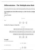 Differentiation by Multiplication Rule