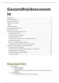 ECONOMIE verpleegkunde samenvatting