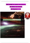 TEST BANK For Inquiry into Physics 8th Edition by Ostdiek&comma; Verified Chapters 1 - 12&comma; Complete Newest Version