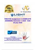TMS3708 Assignment 4 &lpar;COMPLETE ANSWERS&rpar; Semester 1 2025 - DUE 28 july  2025&semi;100&percnt; trusted &comma;comprehensive and complete reliable solution with clear explanation