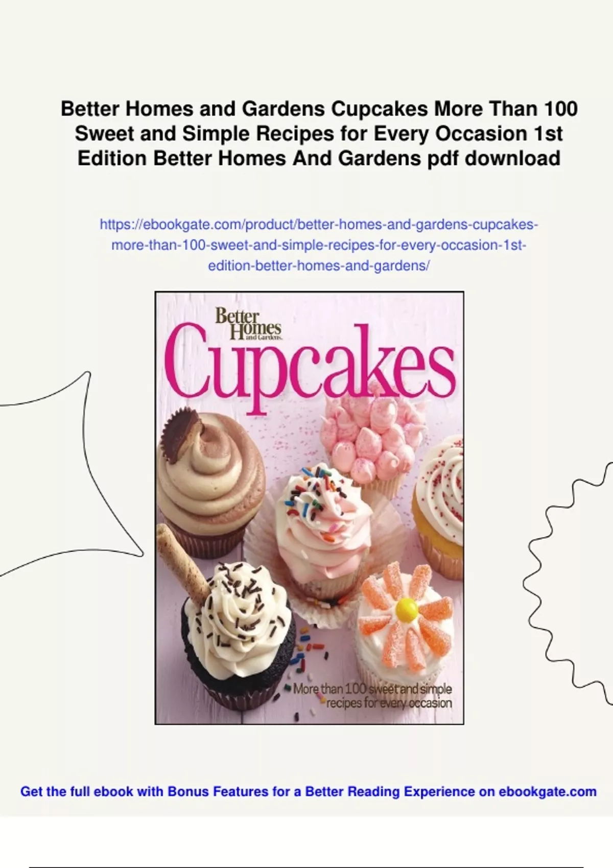 Summary Better Homes and Gardens Cupcakes More Than 100 Sweet and ...