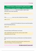 FHCE Exam 3 Questions and Correct  Answers&sol; Latest Update &sol; Already Graded 